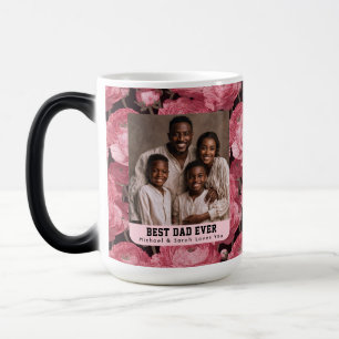 Victorian Ranunculus Papa Photo Ceramic Travel Magic Mug
