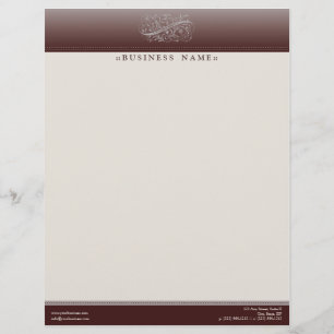 Victorian Red Red Wine Customized Letterhead