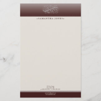 Victorian Red Red Wine Customized Stationery