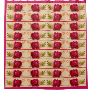 Victorian red rose print