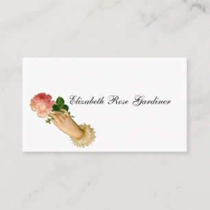 Victorian Rose Calling Card