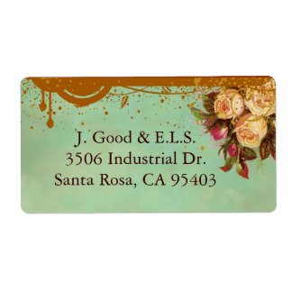 Victorian Rose Elegant Custom Labels