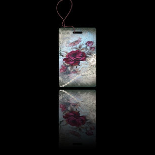 Victorian Rose Ephemera Badge