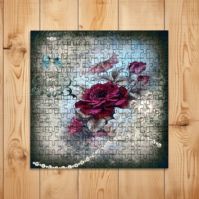 Victorian Rose Ephemera Jigsaw Puzzle (Creator Uploaded)