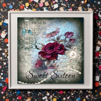 Victorian Rose Ephemera Sweet Sixteen 