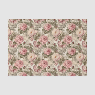Victorian Rose Floral Ephemera Decoupage Tissue Paper