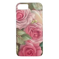 Victorian Rose Garden - Pastel Pink Blooms