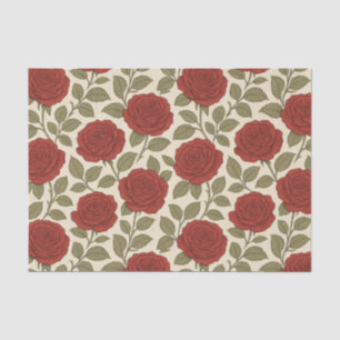 Victorian Rose Garden Vintage Floral Tissue Paper