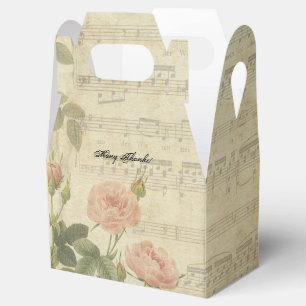 Victorian Roses and Music Personalized Favor Box