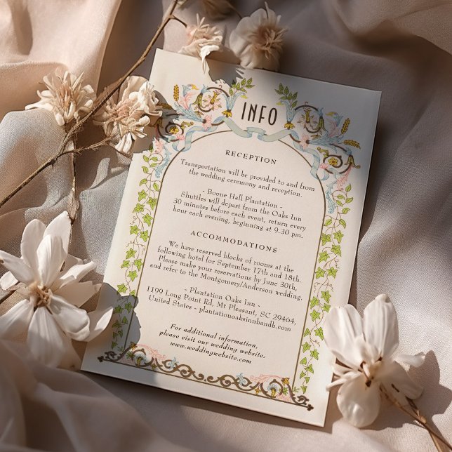 Victorian Royal Mariage Détail de la carte Éléganc (Créateur téléchargé)