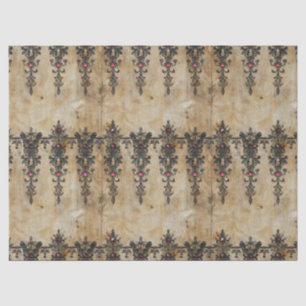 Victorian Ruby Lace Gothic Pattern (3) Tissue Paper