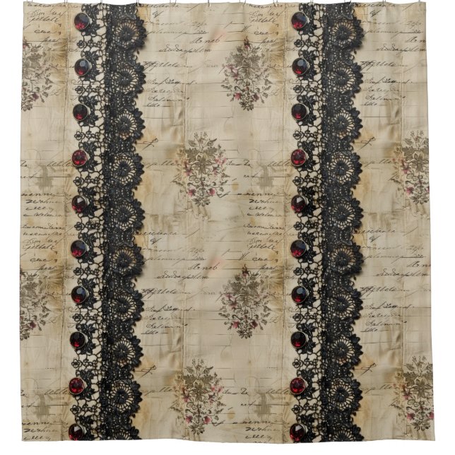 Victorian Ruby Lace Gothic Pattern (5) (Front)