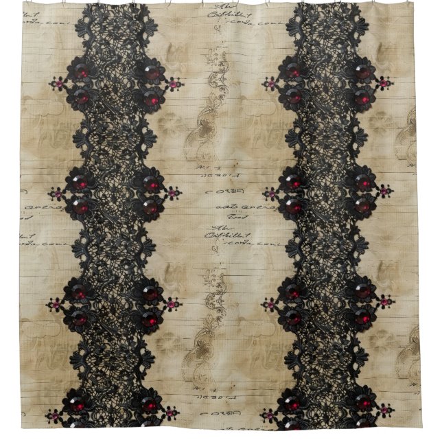 Victorian Ruby Lace Gothic Pattern (6) (Front)