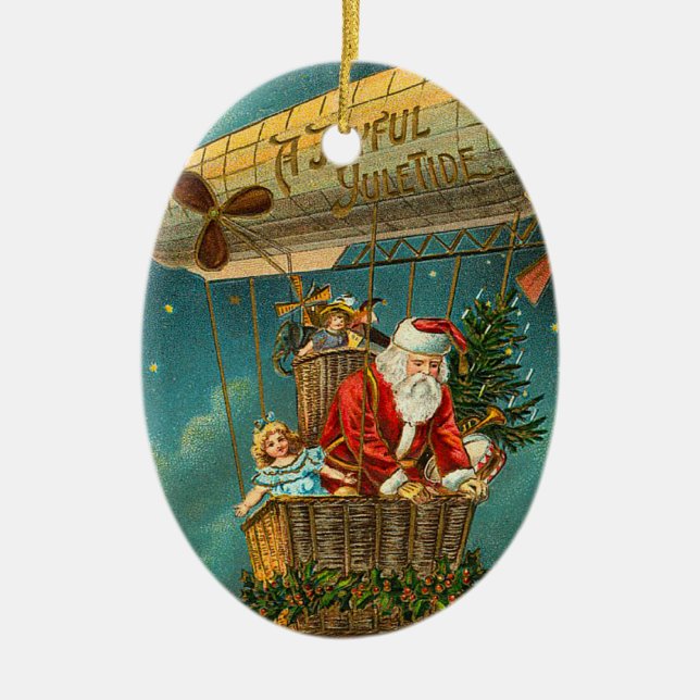 Victorian Santa Christmas Ornament (Front)