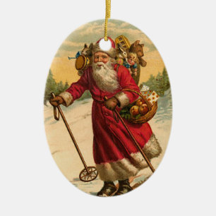 Victorian Santa Christmas Ornament