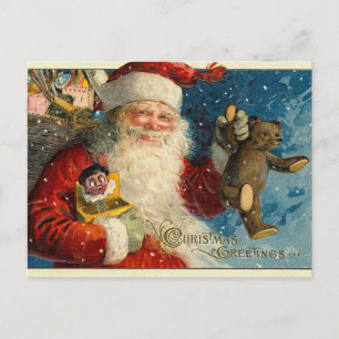 Victorian Santa Christmas Postcards