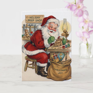 Victorian Santa Claus Christmas Card