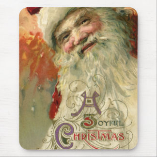 Victorian Santa Claus Portrait, Vintage Christmas Mouse Pad