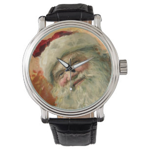 Victorian Santa Claus Portrait, Vintage Christmas Watch