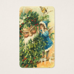Victorian Santa & Fae Mini Greetings or Gift Tags