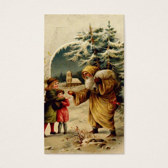 Victorian Santa Gift Card (Front)