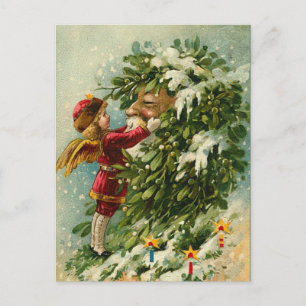 Victorian Santa Post Card