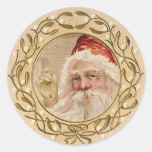 Victorian Santa Stickers