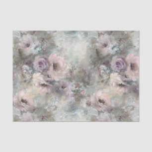 Victorian Shabby Chic Painted Florals Decoupage Tissue Paper