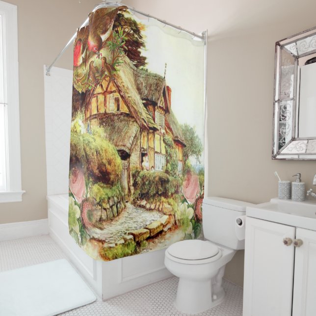 Victorian Shower Curtain (In Situ)
