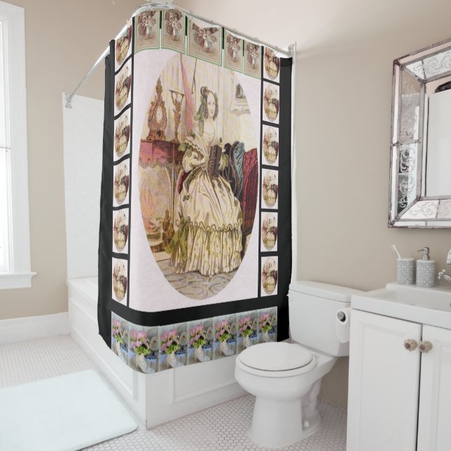 Victorian Shower Curtain (In Situ)