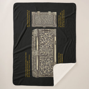 Victorian Silver Writing Box on Sherpa Blanket