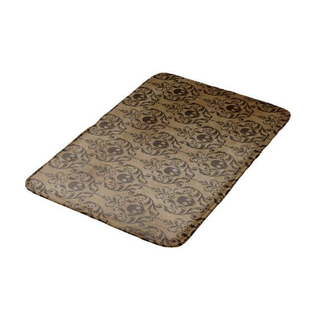 Victorian Skulls Bath Mat (Angled)