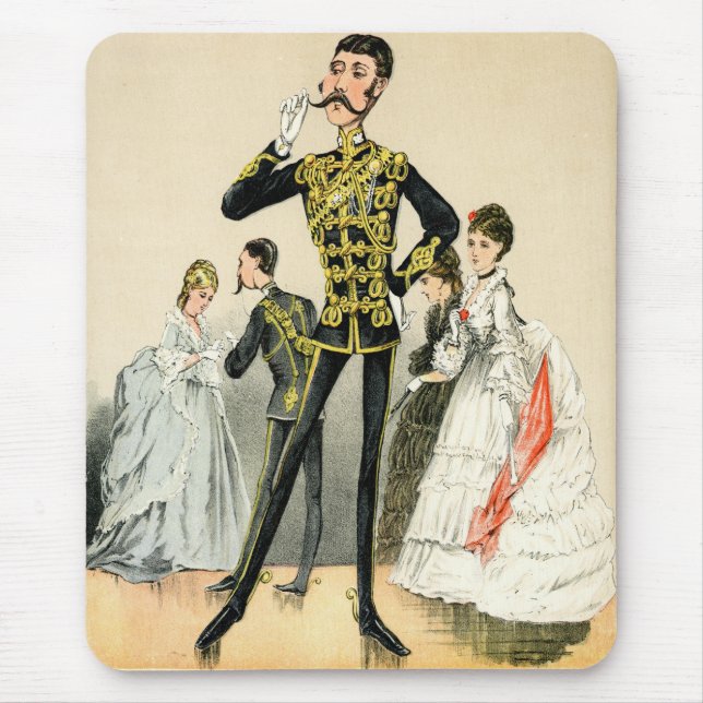 Victorian soldier of the 10th Royal Hussars Mouse Pad (Front)