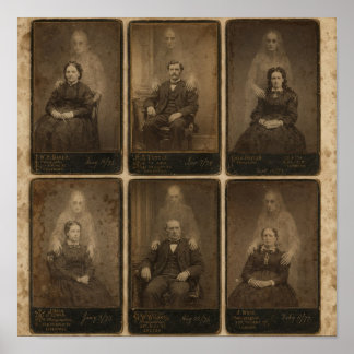 Victorian Spirit Photographs Haunted Portraits Poster