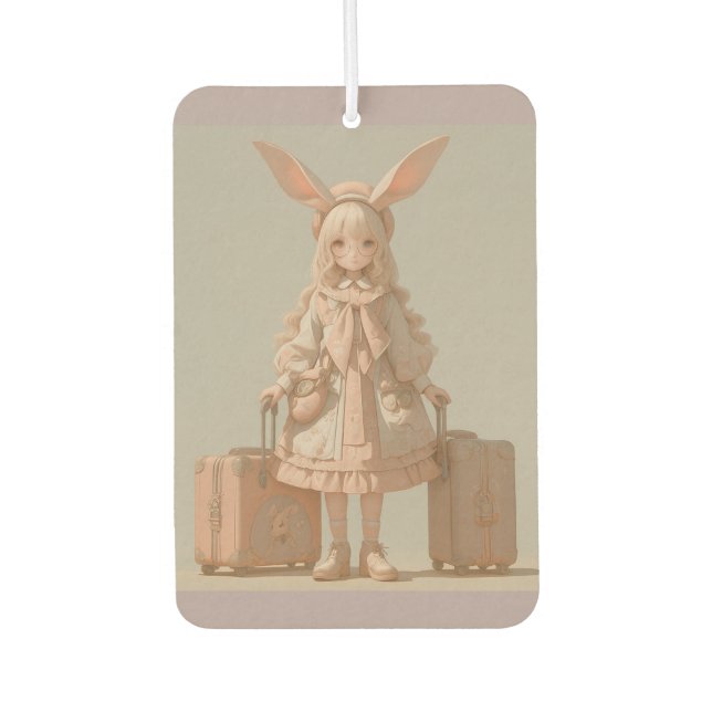 Victorian Spring, Rabbit Girl Air Freshener (Front)