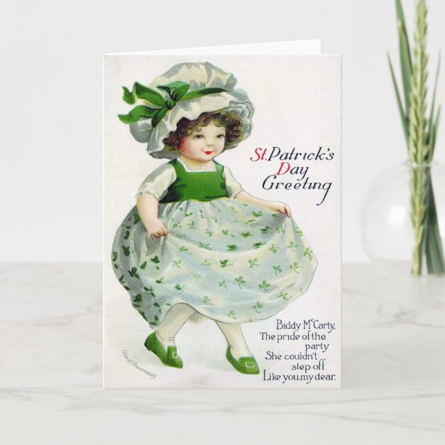 Victorian St Patrick's Day Card (Front)
