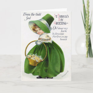 Victorian St Patrick's Day Card