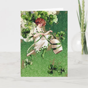 Victorian St Patrick's Day Card