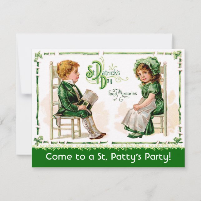 Victorian St. Patrick's Day Party Invitations! Invitation (Front)