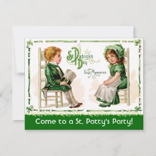 Victorian St. Patrick's Day Party Invitations! Invitation
