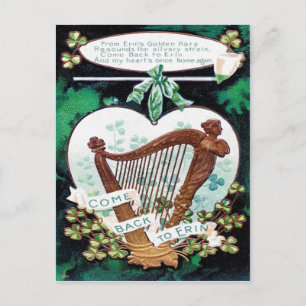 Victorian St Patrick's Day Postcard