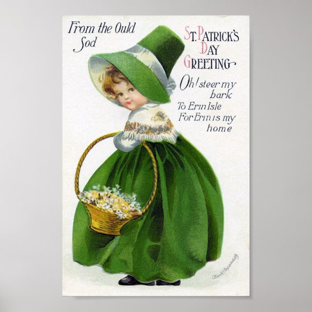 Victorian St Patrick's Day Poster (Front)