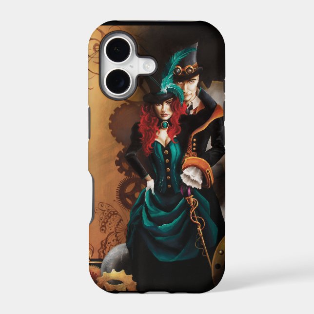 Victorian Steampunk Couple Elegance  Romance  (Back)