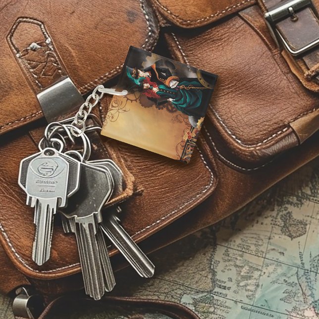 Victorian Steampunk Couple Keychain (Creator Uploaded)