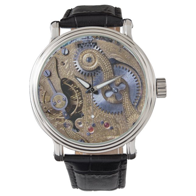 Victorian Steampunk Pocketwatch Gears montre au po (devant)