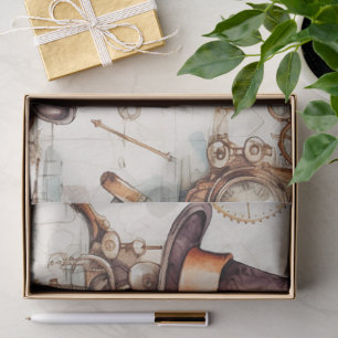 Victorian Steampunk Tissue Paper