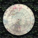 Victorian Steampunk | Watercolor Grunge Pastel Dartboard<br><div class="desc">90s Grunge, All Grown Up! Feminine, sophisticated Victorian era shabby chic steampunk seamless pattern featuring dystopian cogwheel gears, bicycle, skull, owl, telescope, and more on a soft romantic millennial pink rose grunge background. This vintage 1990s inspired abstract design features a gorgeous palette that adds perfect pop of colour. For customizations...</div>