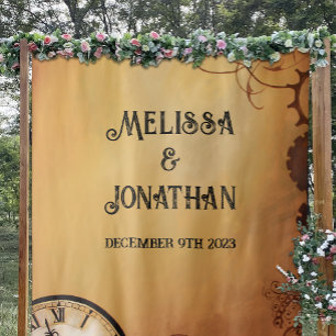 Victorian Steampunk Wedding Tapestry