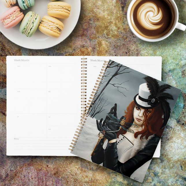 Victorian Steampunk Winter Dragonfly Key Gothic Planner (Creator Uploaded)