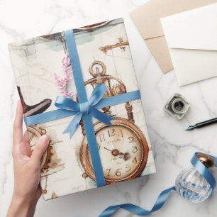 Victorian Steampunk Wrapping Paper